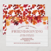 Prettig Friendsgiving herfst dinerfeestmaal Kaart (Voorkant / Achterkant)