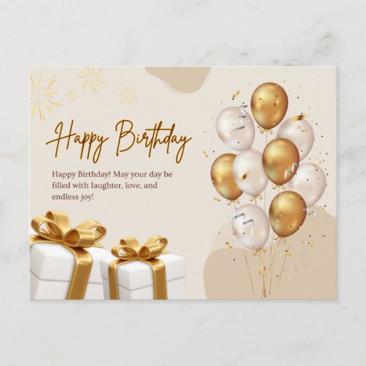 Prettig Gefeliciteerd met je verjaardag Briefkaart (Voorkant)