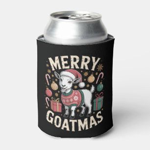 Prettig GeitKerstmis Kerst Geit Kerst Hoed Verschr Blikjeskoeler