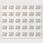 Prettig Geitmas Geitenliefhebber Prettig Kerstfees Cadeaupapier (Vlak)