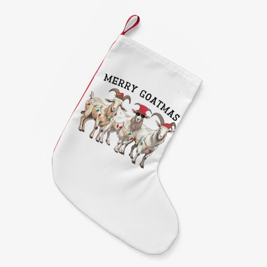 Prettig Geitmas Geitenliefhebber Prettig Kerstfees Kleine Kerstsok (Voorkant (Hangend))