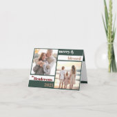 Prettig Gelukkig Gezegende Familie Kerst Foto Groe Feestdagen Kaart (Voorkant)