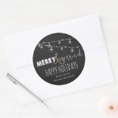 Prettig Getrouwd Nieuwe Mijnheer en Mevrouw Pretti Ronde Sticker (Envelop)