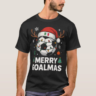 Prettig Goalmas Italië - Grappig Voetbal Kerstmis T-shirt