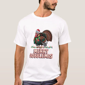 Prettig Gobblemas Grappige Kalkoen Vakantie Humor T-shirt