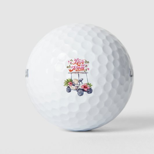 Prettig golfterrein Moederdag golfmoeder Golfballen (Voorkant)