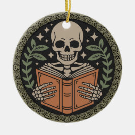 Prettig Gothmas voor mijn favoriete boekenliefhebb Keramisch Ornament