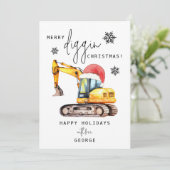 Prettig Graaf Kerstmis Feestdagenkaart (Staand voorkant)