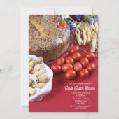 Prettig Grieks Pasen met Tsoureki-brood kaart (Voorkant)