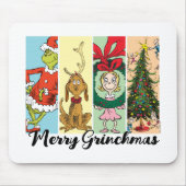 Prettig Grinch Kerst Collage Muismat (Voorkant)