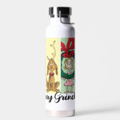 Prettig Grinch Kerst Collage Waterfles (Links)