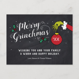 Prettig Grinchmas   Grinch Feestdagen Briefkaart