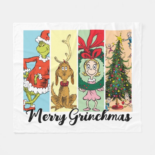 Prettig Grinchmas vakantiecameraatje Fleece Deken (Voorkant (Horizontaal))