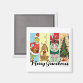 Prettig Grinchmas vakantiecameraatje Magneet (Voorkant / Achterkant)