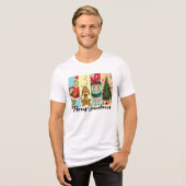 Prettig Grinchmas vakantiecameraatje Tri-Blend Shirt (Voorkant volledig)