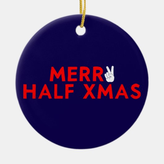 Prettig Half Kerstmis - Grappige Kerstmis in Juli Keramisch Ornament (Voorkant)