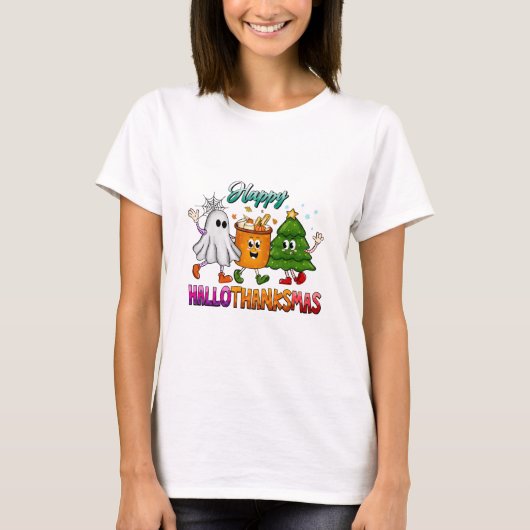 Prettig Hallothaamdankfeest T-shirt (Voorkant)