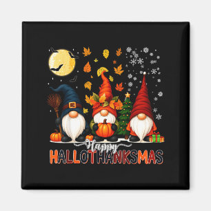 Prettig Hallothanksmas Grappige Halloween Thanksgi Magneet