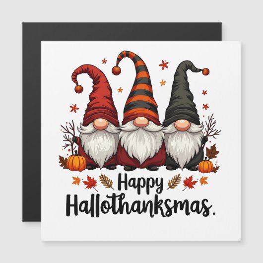 Prettig Hallothanksmas Halloween Kerstmis Kabouter (Voorkant / Achterkant)