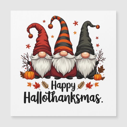 Prettig Hallothanksmas Halloween Kerstmis Kabouter (Voorkant)