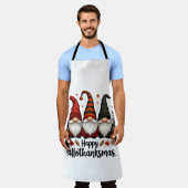 Prettig Hallothanksmas Halloween Kerstmis Kabouter Schort (Gedragen)