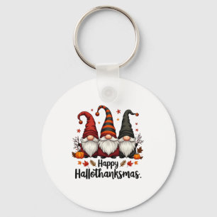 Prettig Hallothanksmas Halloween Kerstmis Kabouter Sleutelhanger