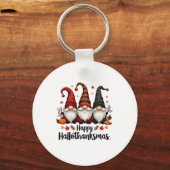 Prettig Hallothanksmas Halloween Kerstmis Kabouter Sleutelhanger (Voorkant)