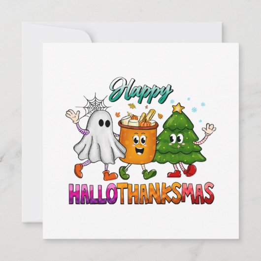 Prettig Hallothanksmas Kaart (Achterkant)