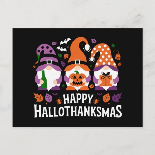 Prettig Hallothanksmis Kabouter Liefhebber Prettig Feestdagenkaart (Voorkant)