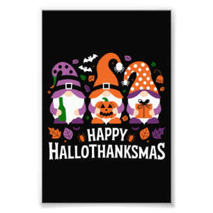 Prettig Hallothanksmis Kabouter Liefhebber Prettig Foto Afdruk