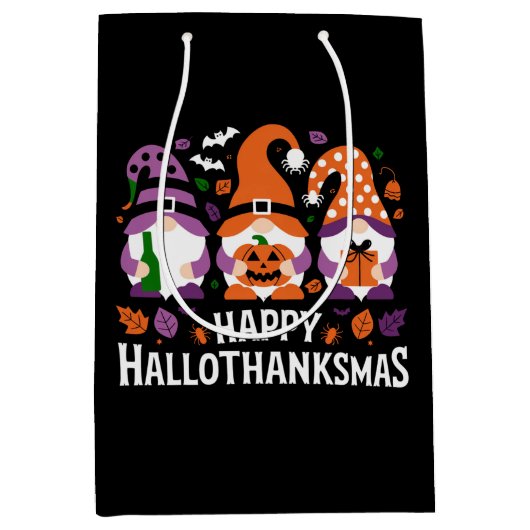 Prettig Hallothanksmis Kabouter Liefhebber Prettig Medium Cadeauzakje (Voorkant)