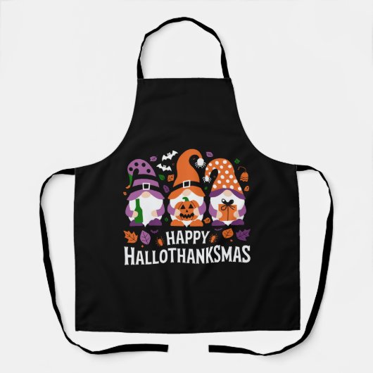 Prettig Hallothanksmis Kabouter Liefhebber Prettig Schort (Voorkant)