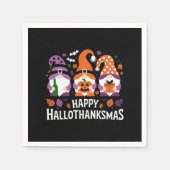 Prettig Hallothanksmis Kabouter Liefhebber Prettig Servet (Voorkant)