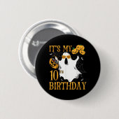 Prettig Halloween 10e Verjaardag Grappig 10 Jaar O Ronde Button 5,7 Cm (Voorkant /achterkant)