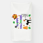 Prettig Halloween 1.6x3 Vinyl Banner (Verticaal)