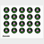 Prettig Halloween 3D Schedel  Ronde Sticker (Vel)
