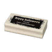 Prettig Halloween aangepaste naam vuile grunge Rubberstempel (Stempel)