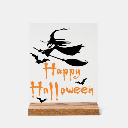 Prettig Halloween Acryl Bord (Voorkant)