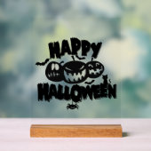 Prettig Halloween Acryl Bord (Neutraal)