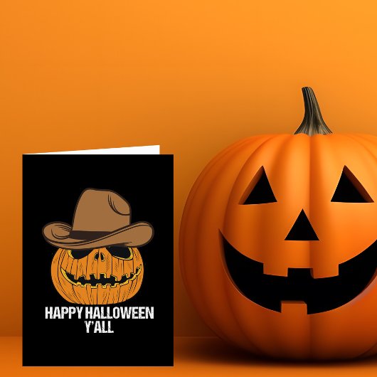 Prettig Halloween allemaal Cowboy Jack O Lantern K