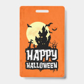 Prettig Halloween Badge (Achterkant)