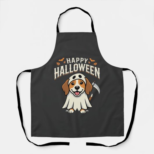 Prettig Halloween Beagle Hond Design_1 Schort (Voorkant)