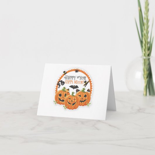 Prettig Halloween Bedankkaart (Voorkant)