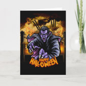 Prettig Halloween begraafplaats kaart (Voorkant)