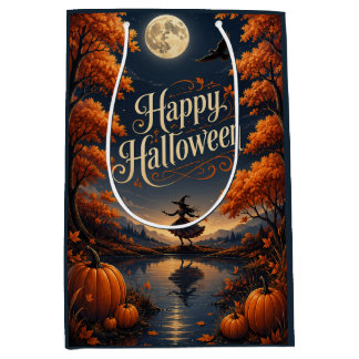Prettig Halloween Betoverde Herfst Pompoen Medium Cadeauzakje