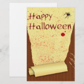Prettig Halloween Bloederige Behang Briefpapier (Voorkant / Achterkant)