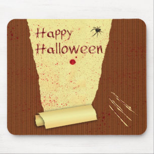 Prettig Halloween Bloederige Behang Muismat