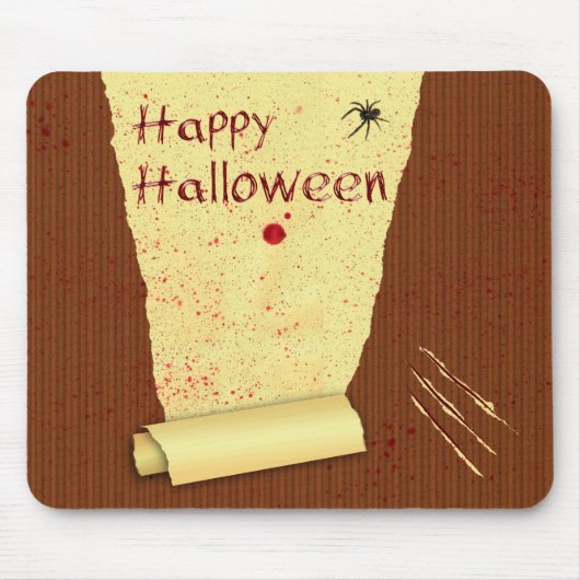 Prettig Halloween Bloederige Behang Muismat (Voorkant)