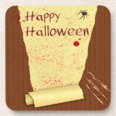 Prettig Halloween Bloederige Behang Onderzetter (Voorkant)