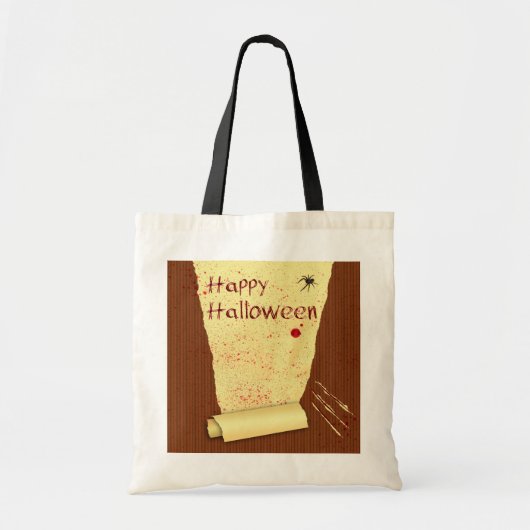 Prettig Halloween Bloederige Behang Tote Bag (Voorkant)